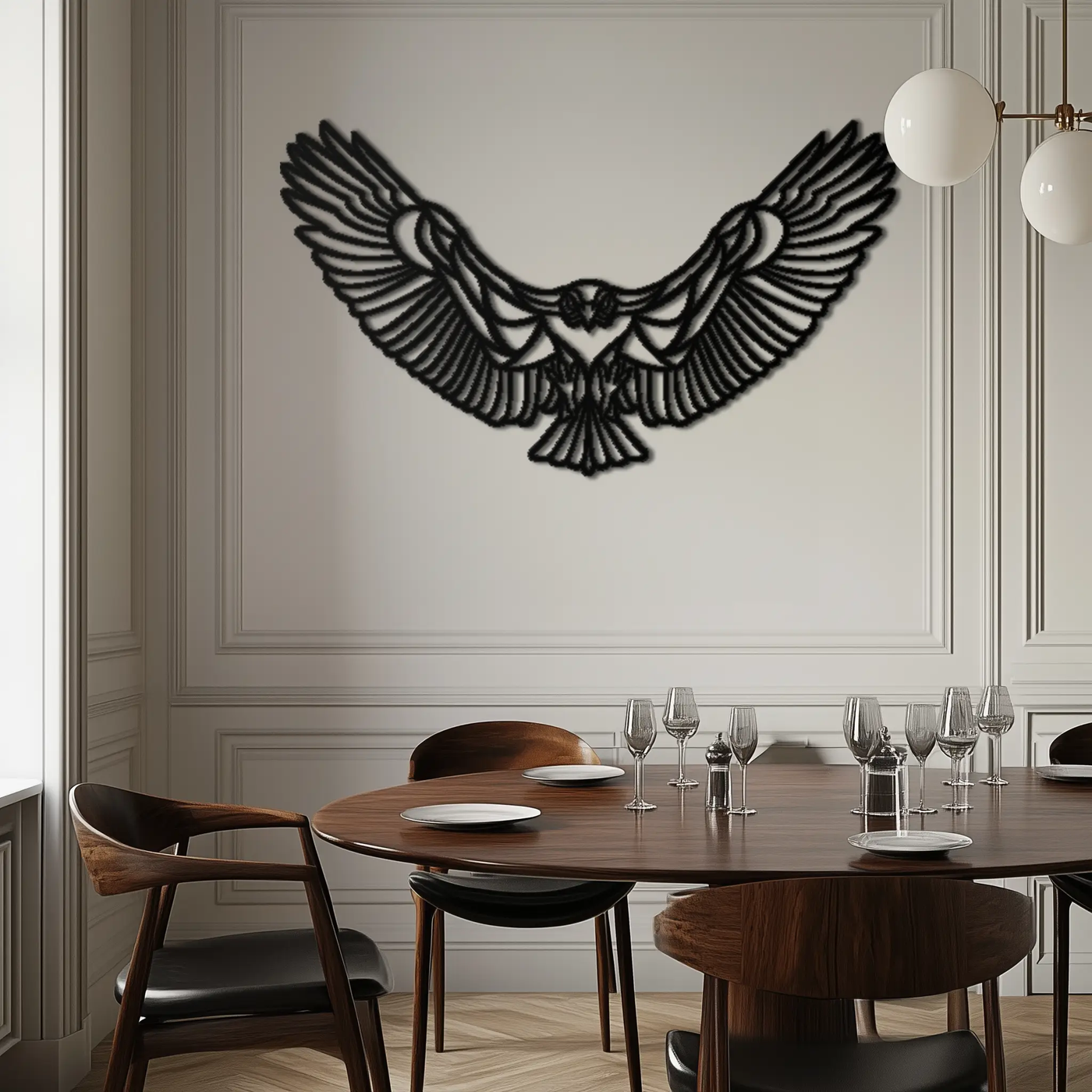 Soaring Eagle Metal Wall Art - Majestic Steel Wall Decor - KAF106 by Enova Art