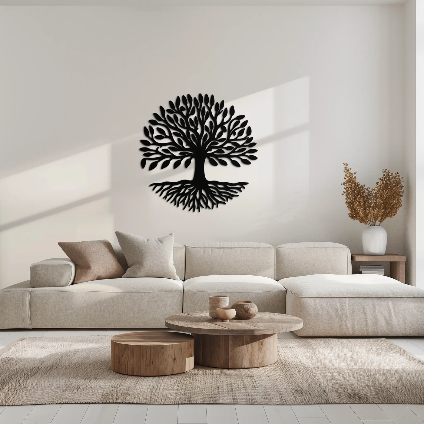 Tree of Life Metal Wall Art - Modern Steel Nature-Inspired Decor - KAF112 by Enova Art