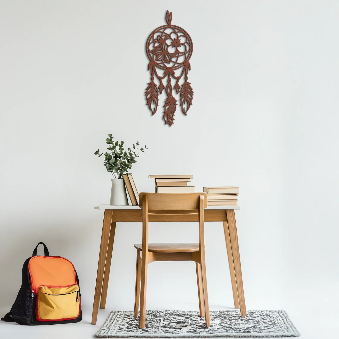 Dreamcatcher Metal Wall Art - Boho-Inspired Steel Wall Decor - KAF113 by Enova Art