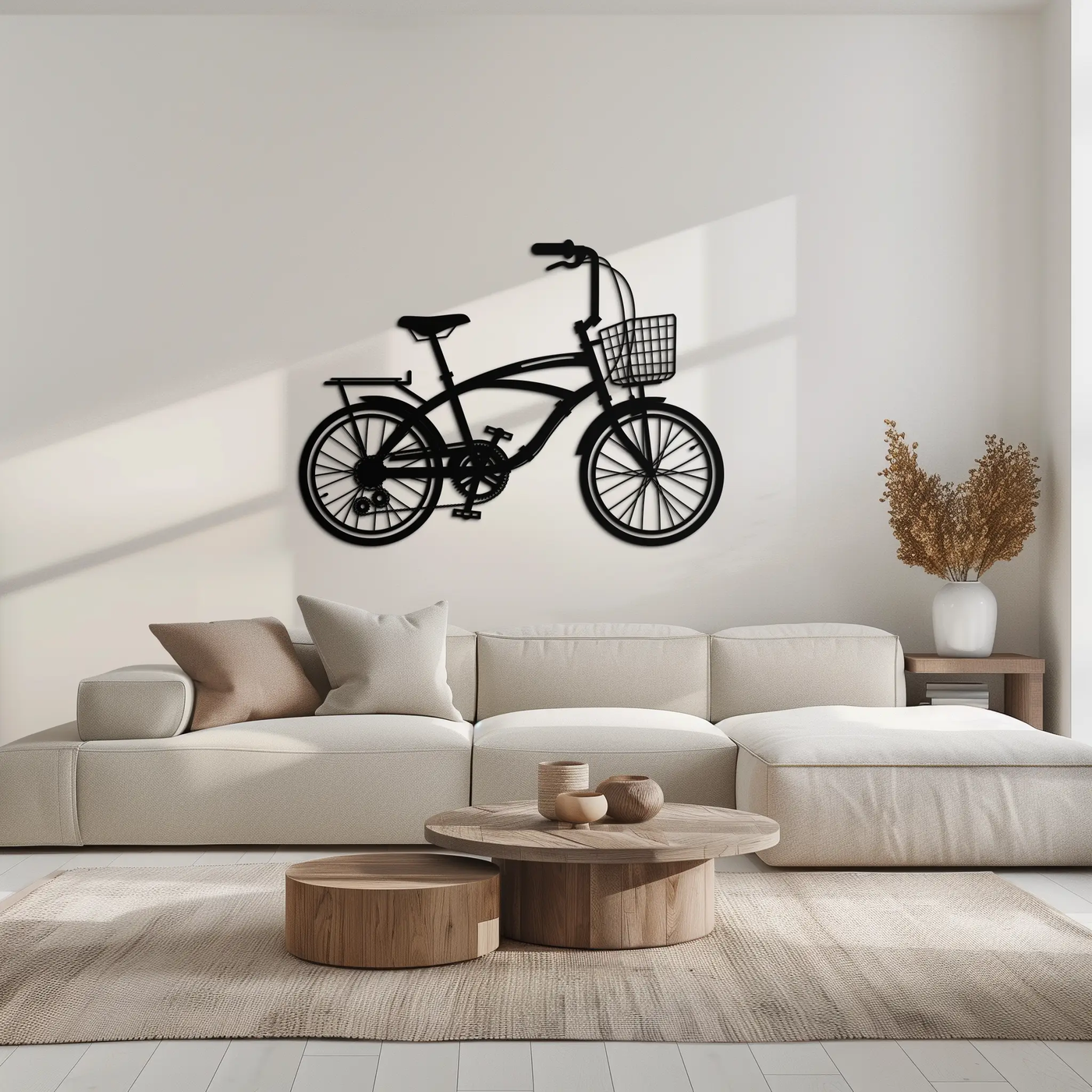 Bicycle Metal Wall Art - Modern Industrial Bike Decor - KAF124 by Enova Art