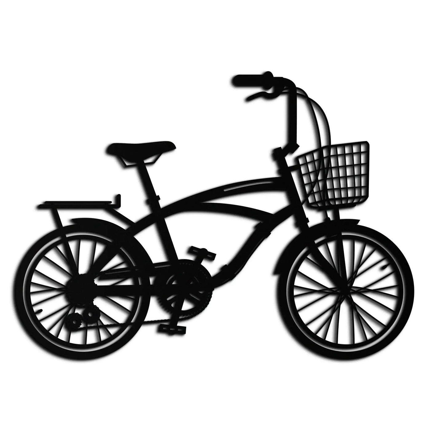 Bicycle Metal Wall Art - Modern Industrial Bike Decor - KAF124 by Enova Art