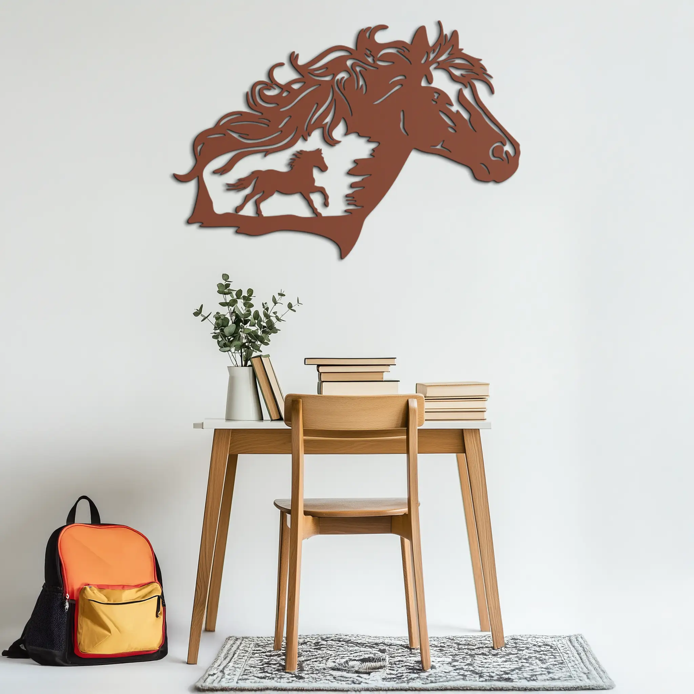 Horse Silhouette Metal Wall Art – Modern & Stylish - KAF137 by Enova Art