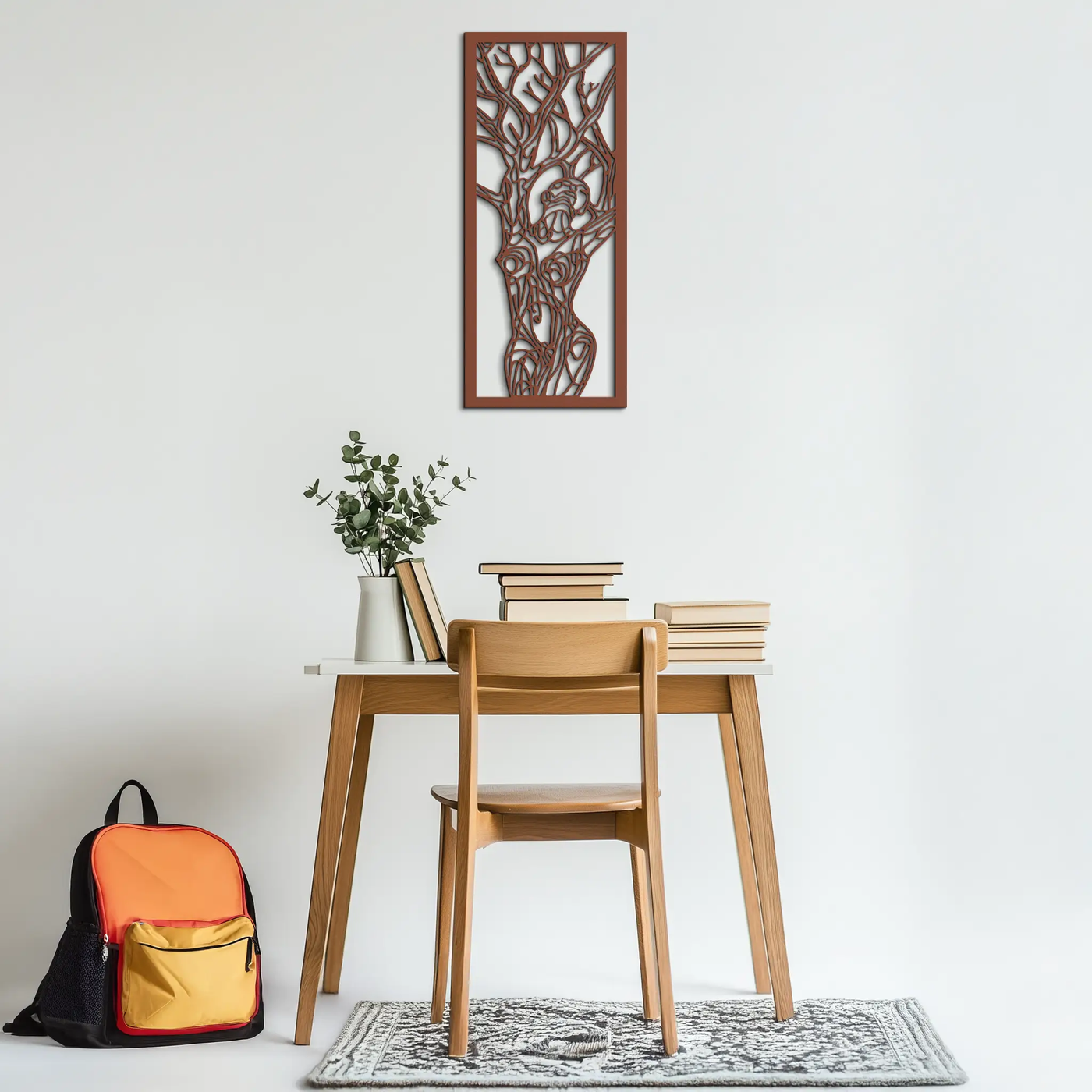 Tree of Life Metal Wall Art – Abstract Feminine Design - KAF138 by Enova Art