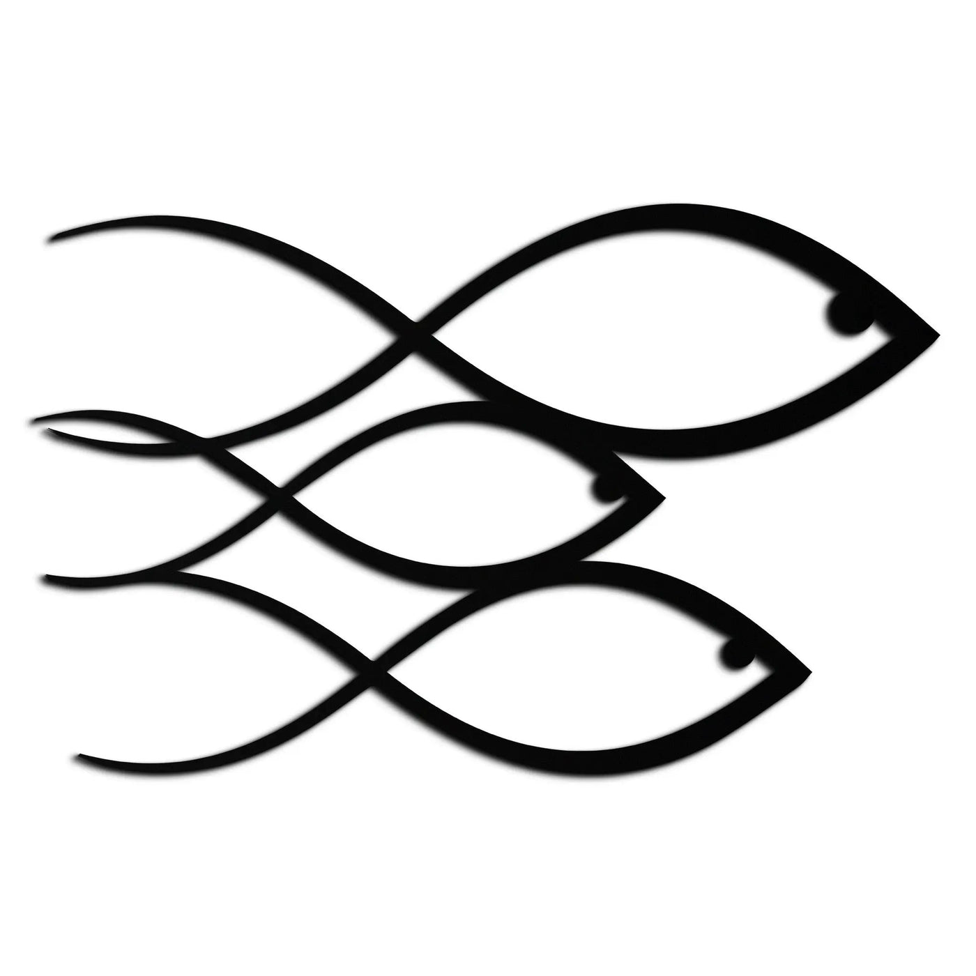 Minimalist Fish Metal Wall Art – Modern Coastal Decor - KAF139 by Enova Art