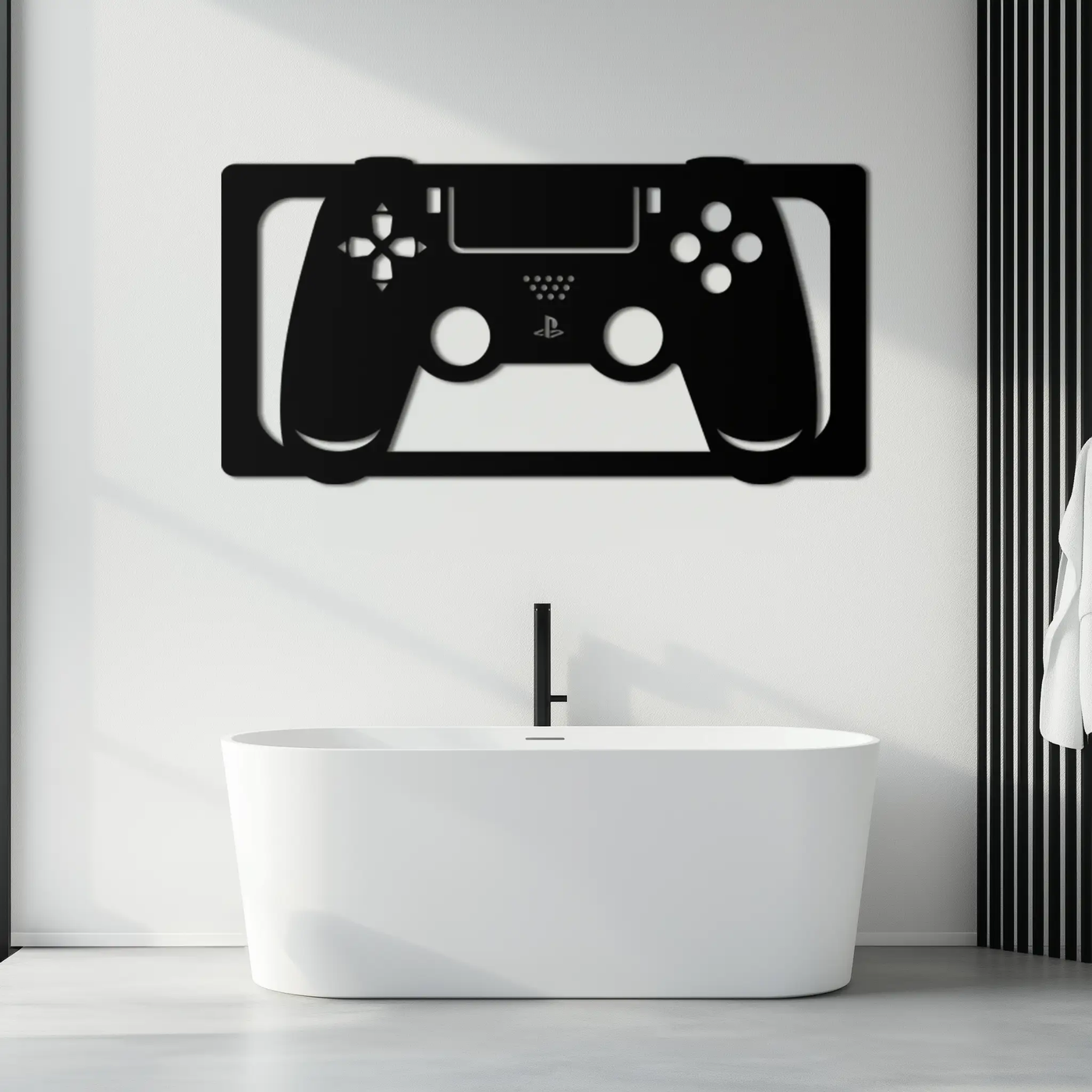 Gamer Controller Metal Wall Art - Modern Gaming Room Decor - KAF144 by Enova Art