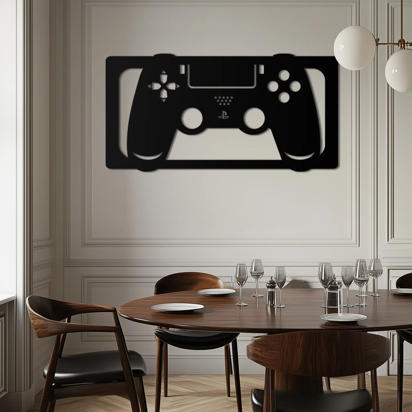 Gamer Controller Metal Wall Art - Modern Gaming Room Decor - KAF144 by Enova Art