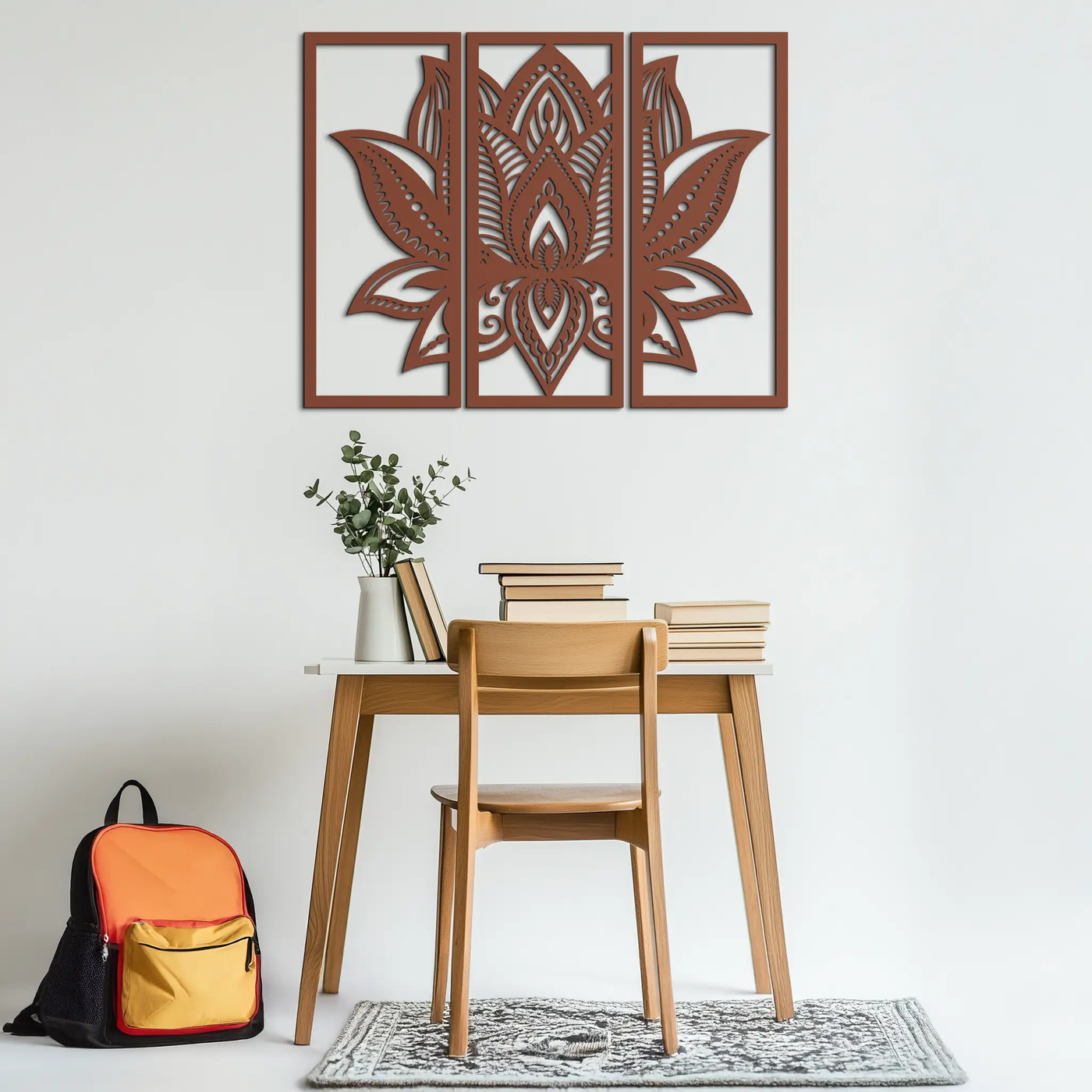 Mandala Lotus Metal Wall Art - Elegant & Spiritual Home Decor - KAF148 by Enova Art