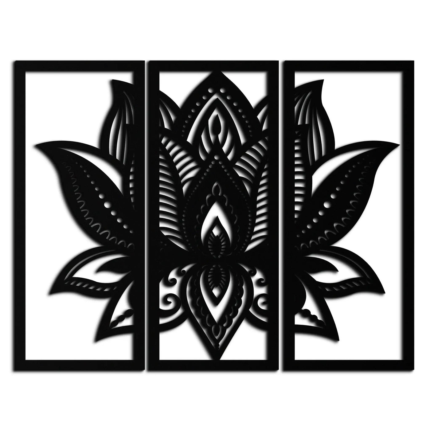 Mandala Lotus Metal Wall Art - Elegant & Spiritual Home Decor - KAF148 by Enova Art