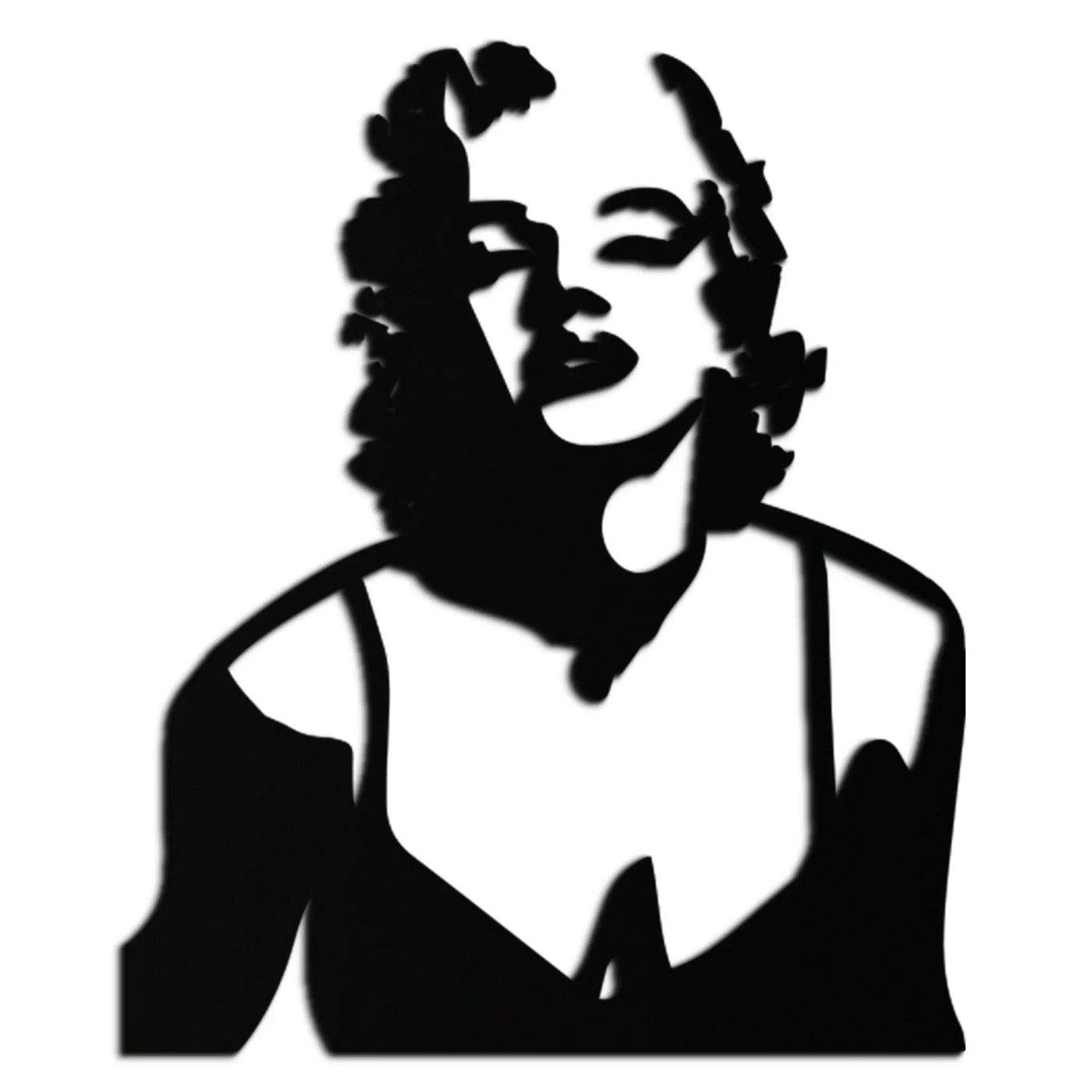 Glamorous Marilyn Monroe Metal Wall Art – Iconic Pop Art Steel Decor - KAF153 by Enova Art