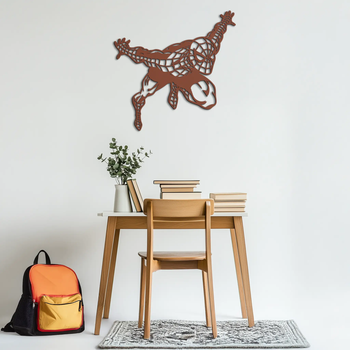Spider-Man Metal Wall Art - Geometric Superhero Wall Decor - KAF155 by Enova Art