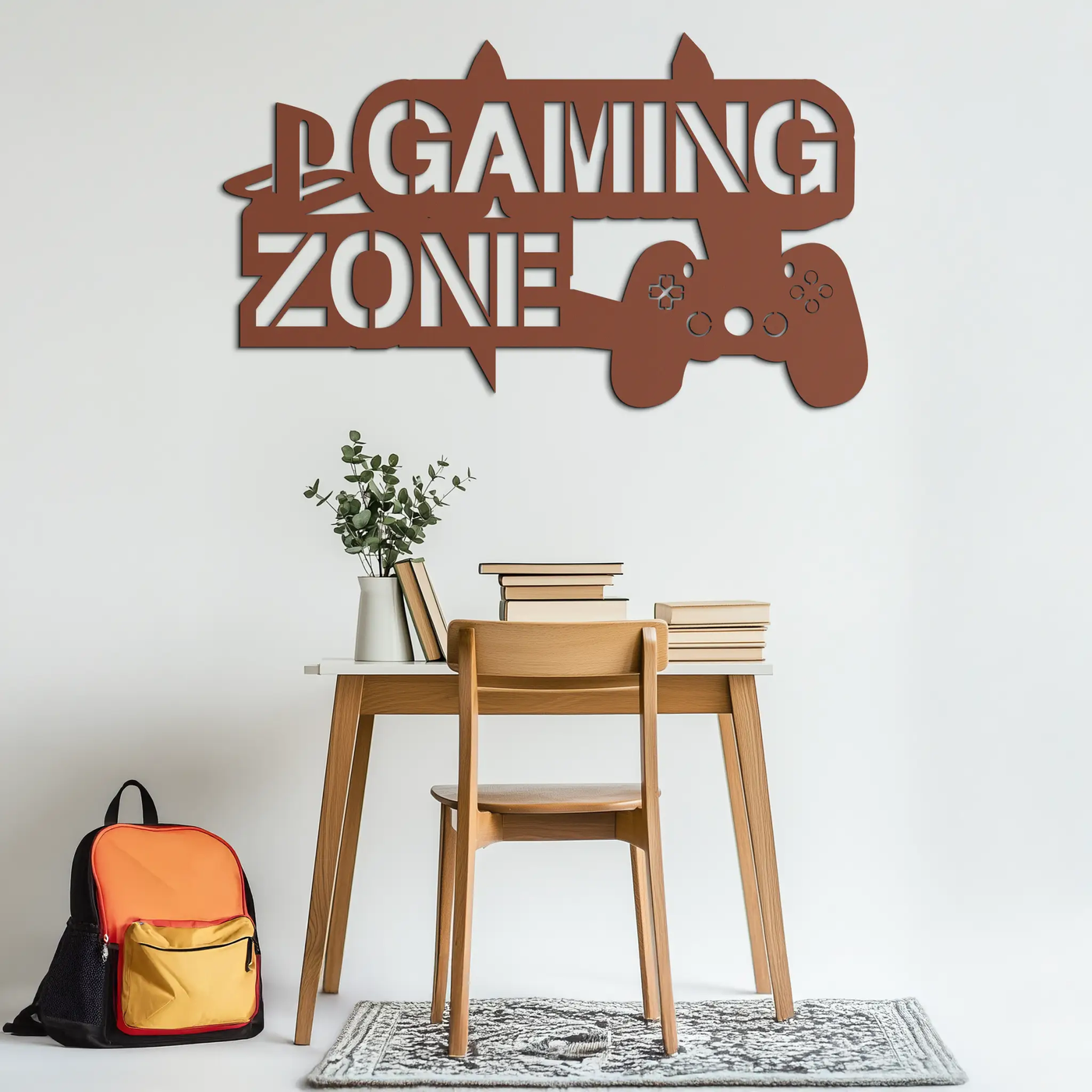 Gaming Zone Metal Wall Art - Gamer Room Decor- KAF169 by Enova Art