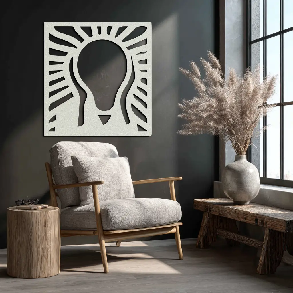 The Scream Metal Wall Art - Minimalist Expressionist Decor- KAF179 by Enova Art