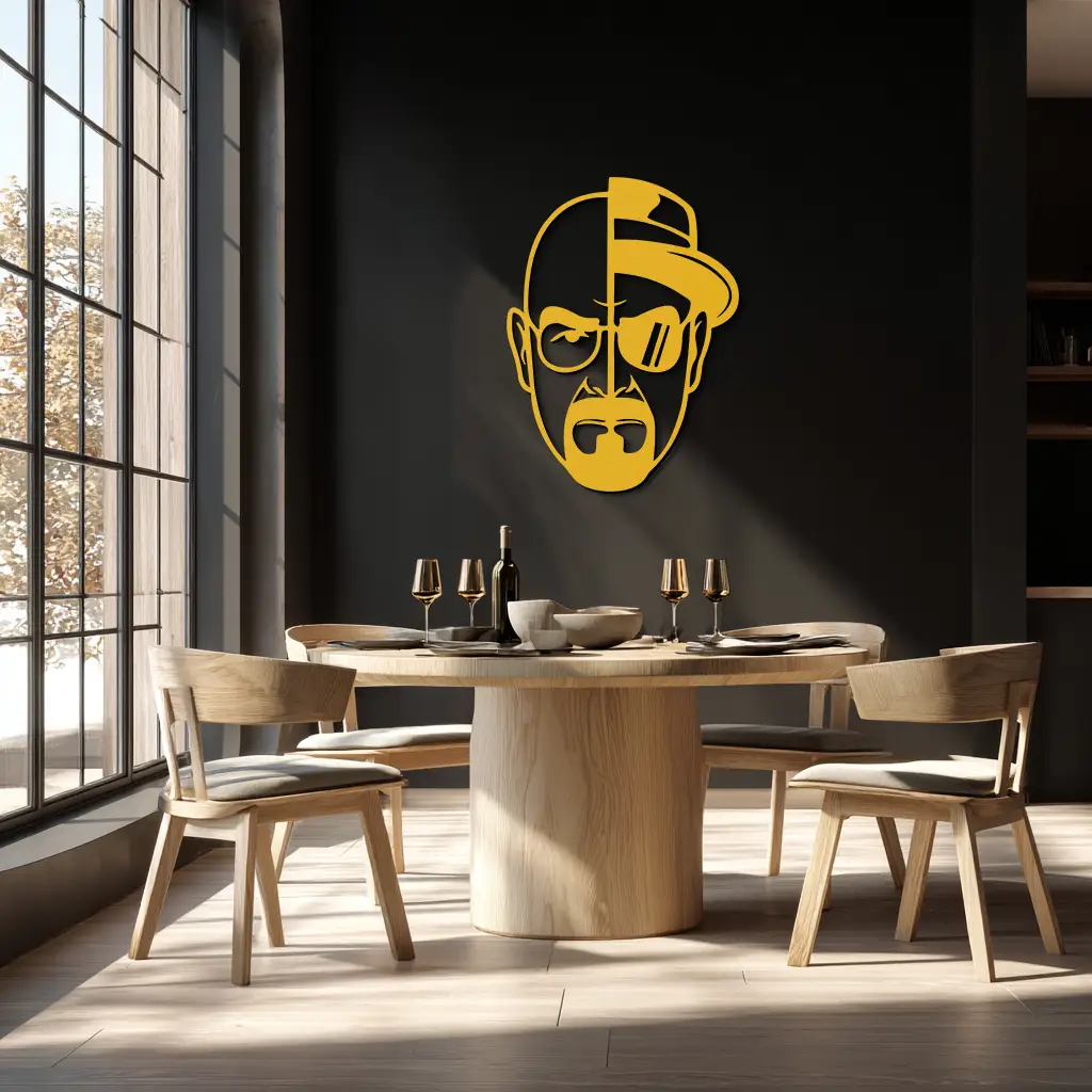 Walter White Metal Wall Art - Iconic TV Show Decor- KAF183 by Enova Art