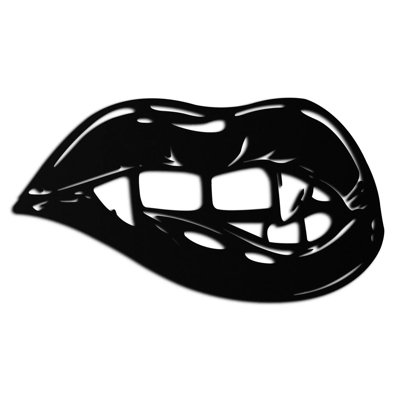 Geometric Lips Metal Wall Art - Bold & Modern Statement Piece- KAF186 by Enova Art