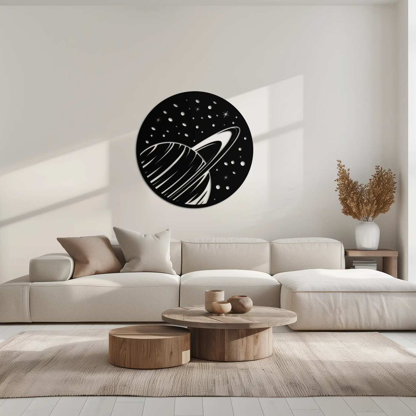 Saturn Planet Metal Wall Art - Cosmic Space Decor- KAF187 by Enova Art