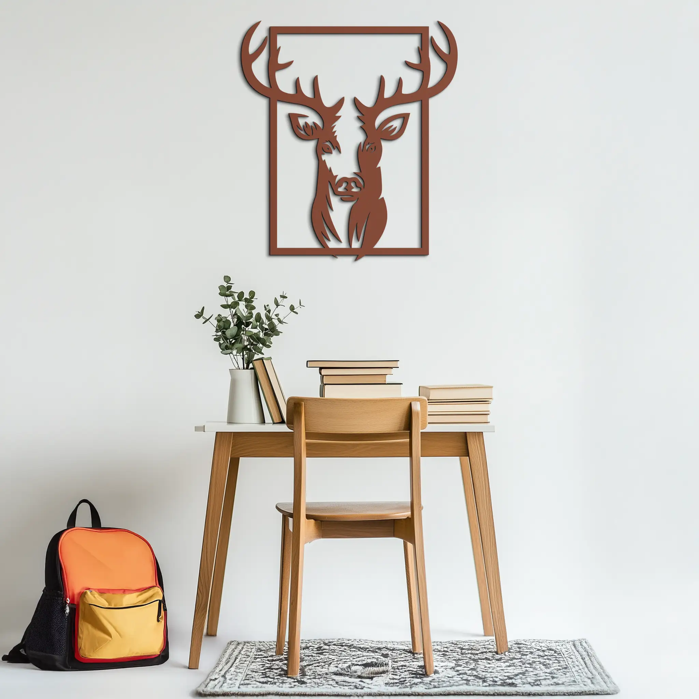 Majestic Deer Metal Wall Art - Nature-Inspired Minimalist Decor- KAF190 by Enova Art