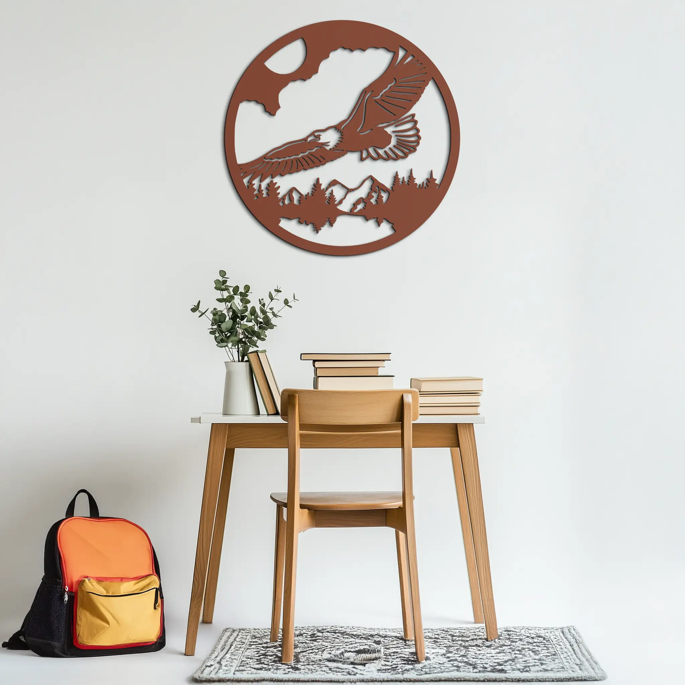 Majestic Eagle Metal Wall Art - Nature-Inspired Decor - KAF201 by Enova Art