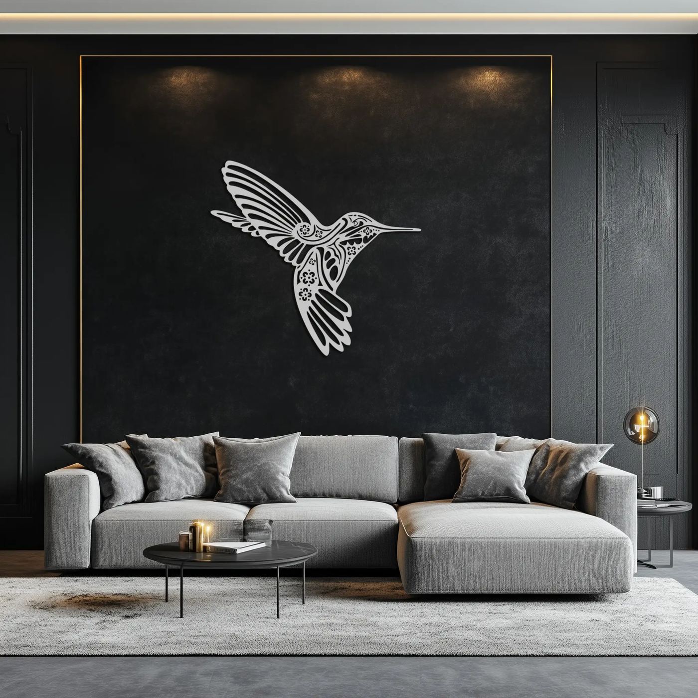 Hummingbird Metal Wall Art - Elegant Nature-Inspired Decor - KAF203 by Enova Art