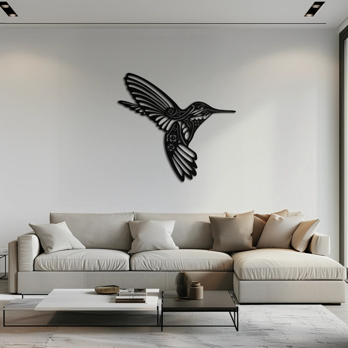 Hummingbird Metal Wall Art - Elegant Nature-Inspired Decor - KAF203 by Enova Art