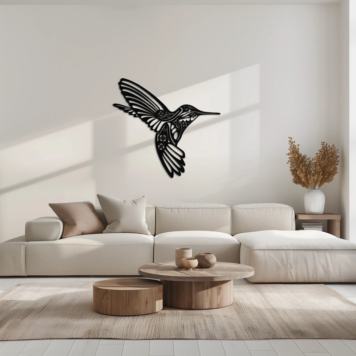 Hummingbird Metal Wall Art - Elegant Nature-Inspired Decor - KAF203 by Enova Art