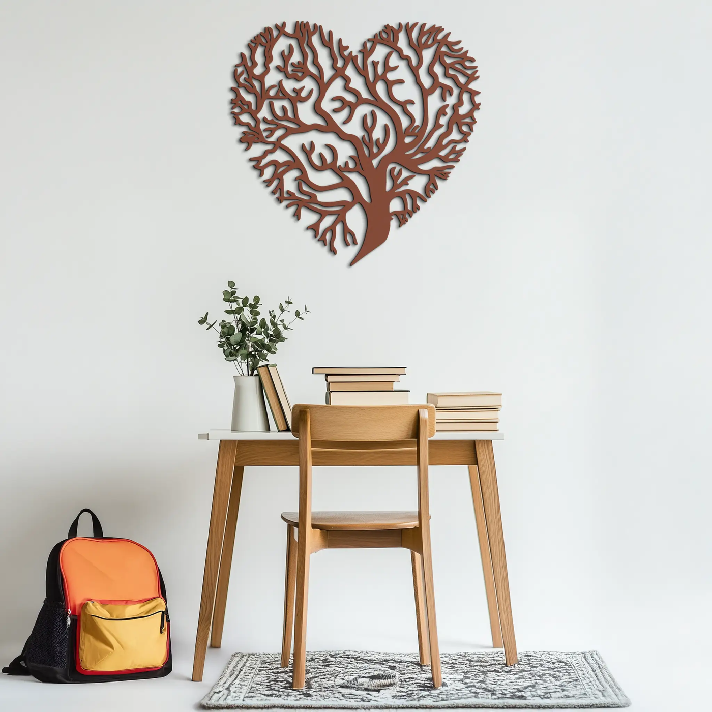 Heart Tree Metal Wall Art – Nature & Love-Inspired Decor - KAF211 by Enova Art