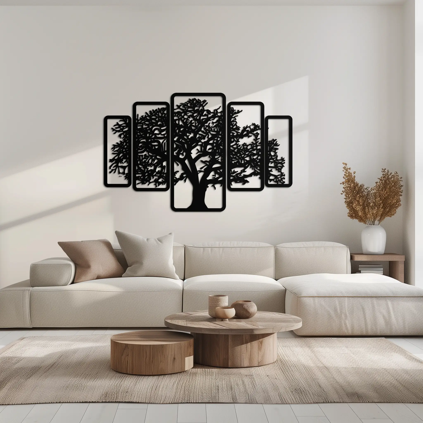 Multi-Panel Tree Metal Wall Art – Nature-Inspired Decor - KAF213 by Enova Art