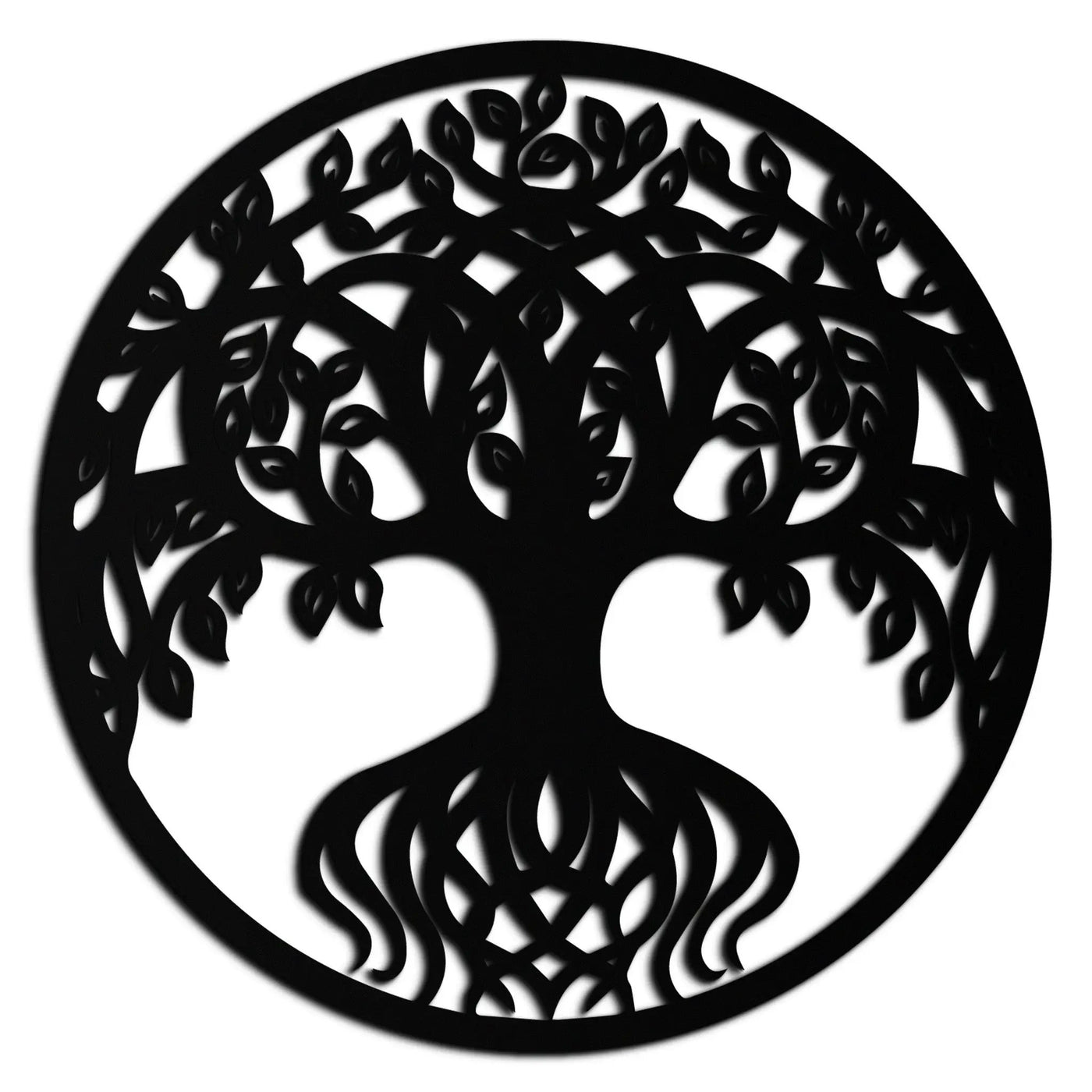 Round Tree of Life Metal Wall Art – Nature-Inspired Decor - KAF217 by Enova Art