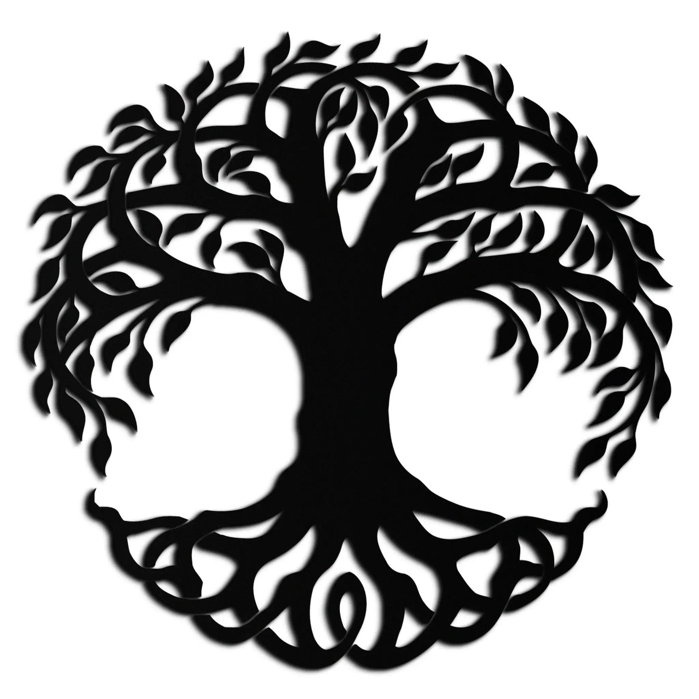 Tree of Life Metal Wall Art – Round Nature-Inspired Decor - KAF220 by Enova Art