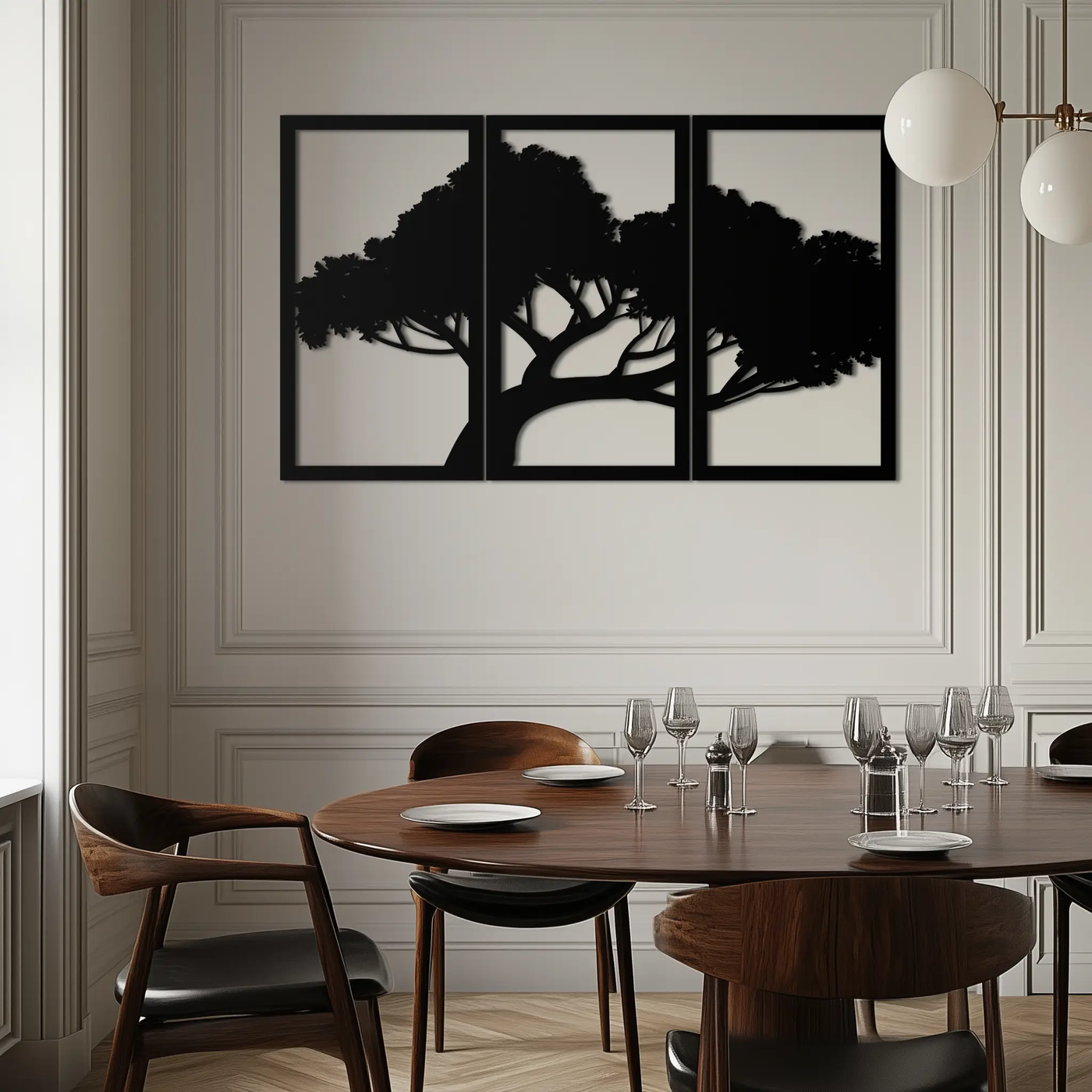 Tree Silhouette Metal Wall Art - Modern Nature-Inspired Decor - KAF222 by Enova Art
