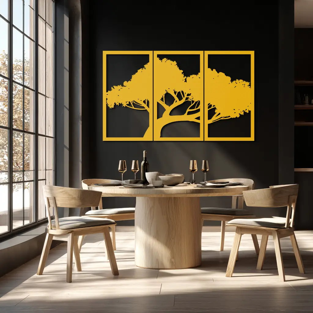 Tree Silhouette Metal Wall Art - Modern Nature-Inspired Decor - KAF222 by Enova Art