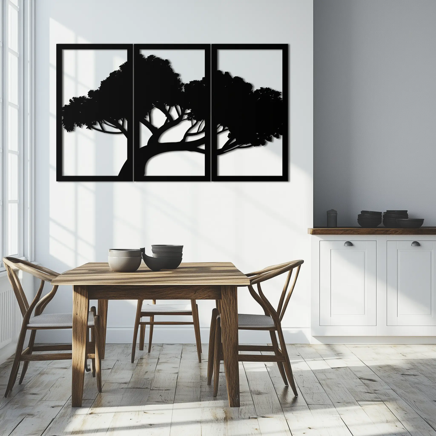 Tree Silhouette Metal Wall Art - Modern Nature-Inspired Decor - KAF222 by Enova Art