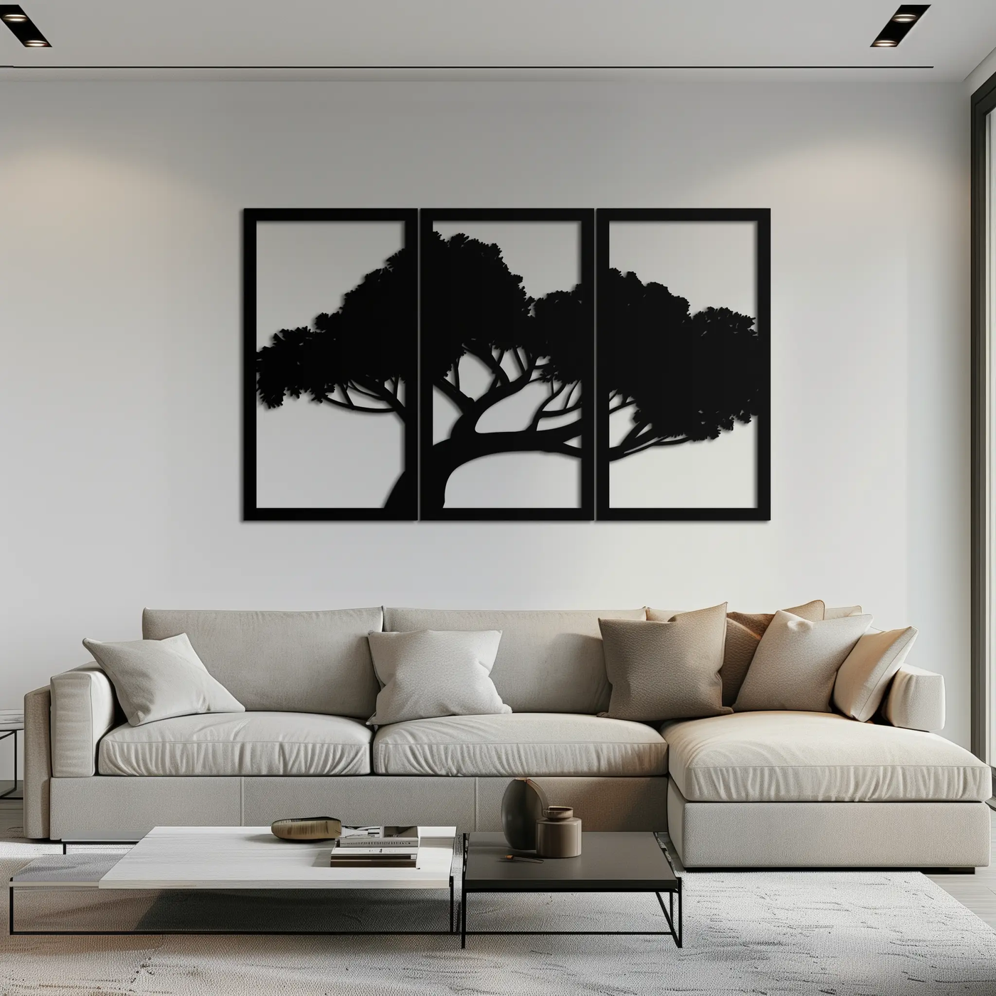 Tree Silhouette Metal Wall Art - Modern Nature-Inspired Decor - KAF222 by Enova Art