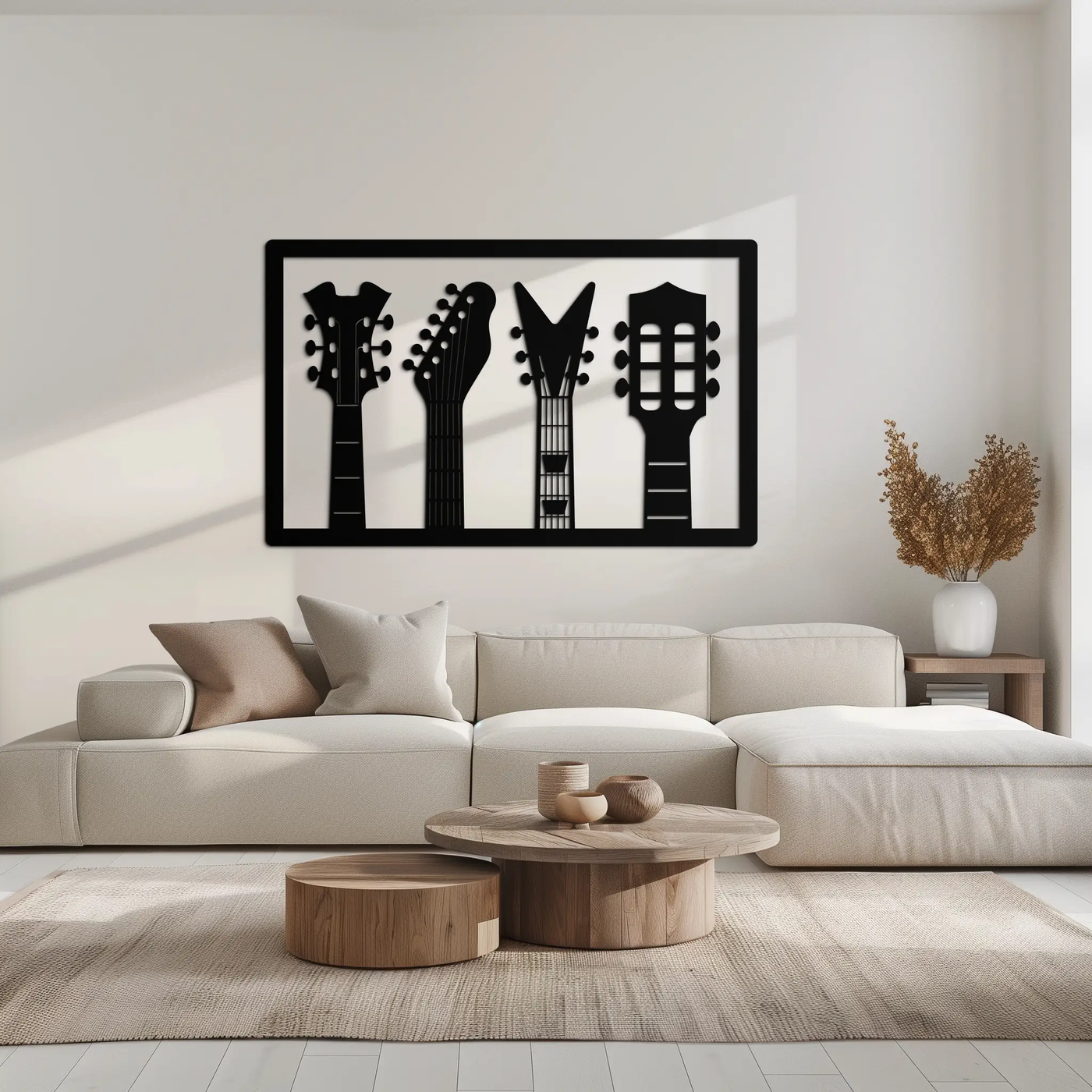 Guitar Neck Metal Wall Art - Modern Music Lover’s Decor- KAF258 by Enova Art