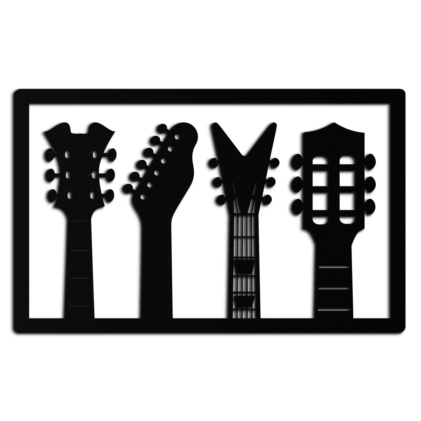 Guitar Neck Metal Wall Art - Modern Music Lover’s Decor- KAF258 by Enova Art