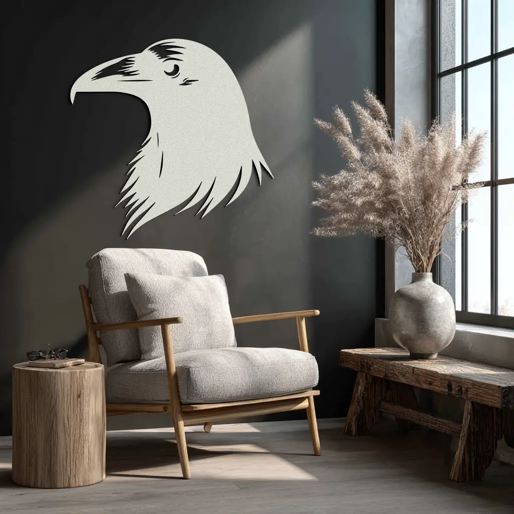 Raven Metal Wall Art - Mysterious Crow Silhouette Decor- KAF277 by Enova Art