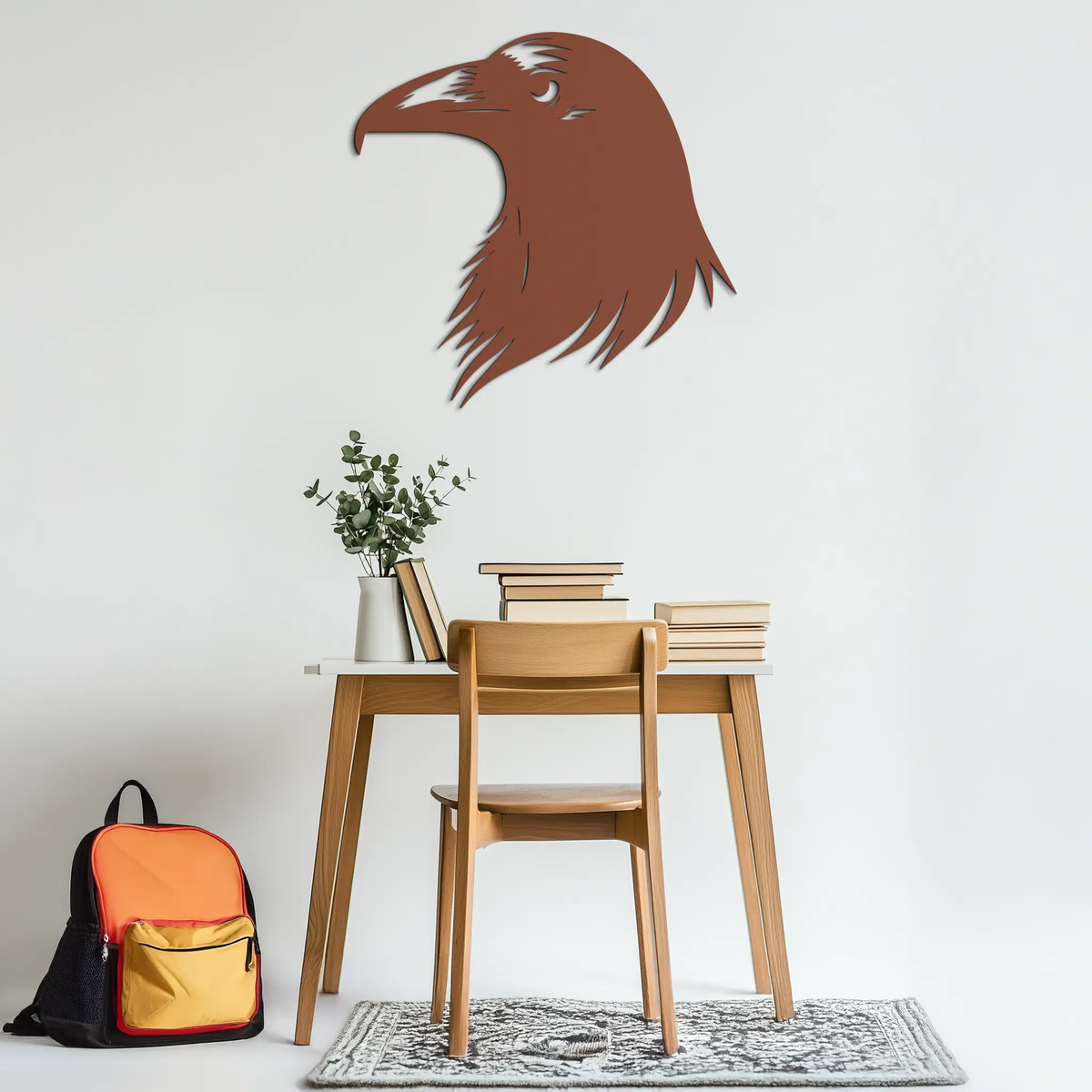 Raven Metal Wall Art - Mysterious Crow Silhouette Decor- KAF277 by Enova Art