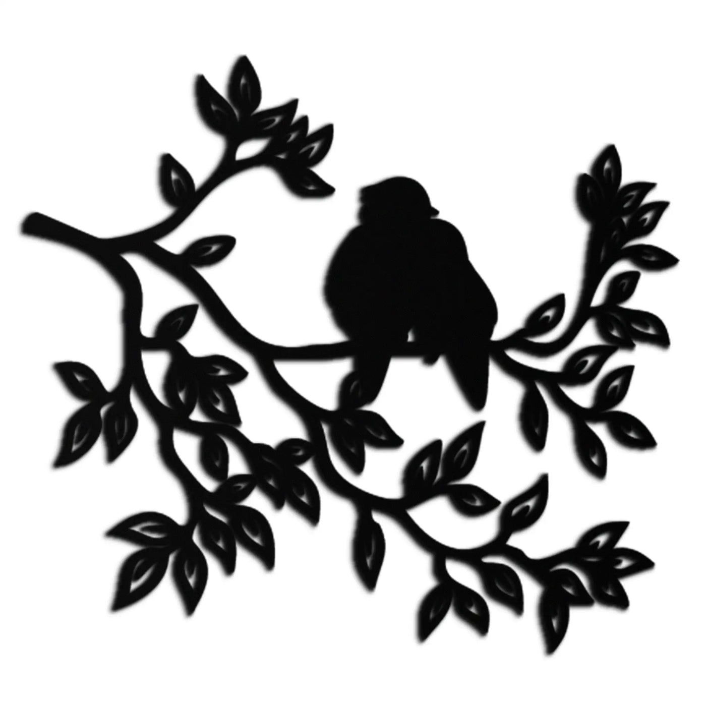 Love Birds Metal Wall Art - Romantic Silhouette Decor- KAF284 by Enova Art