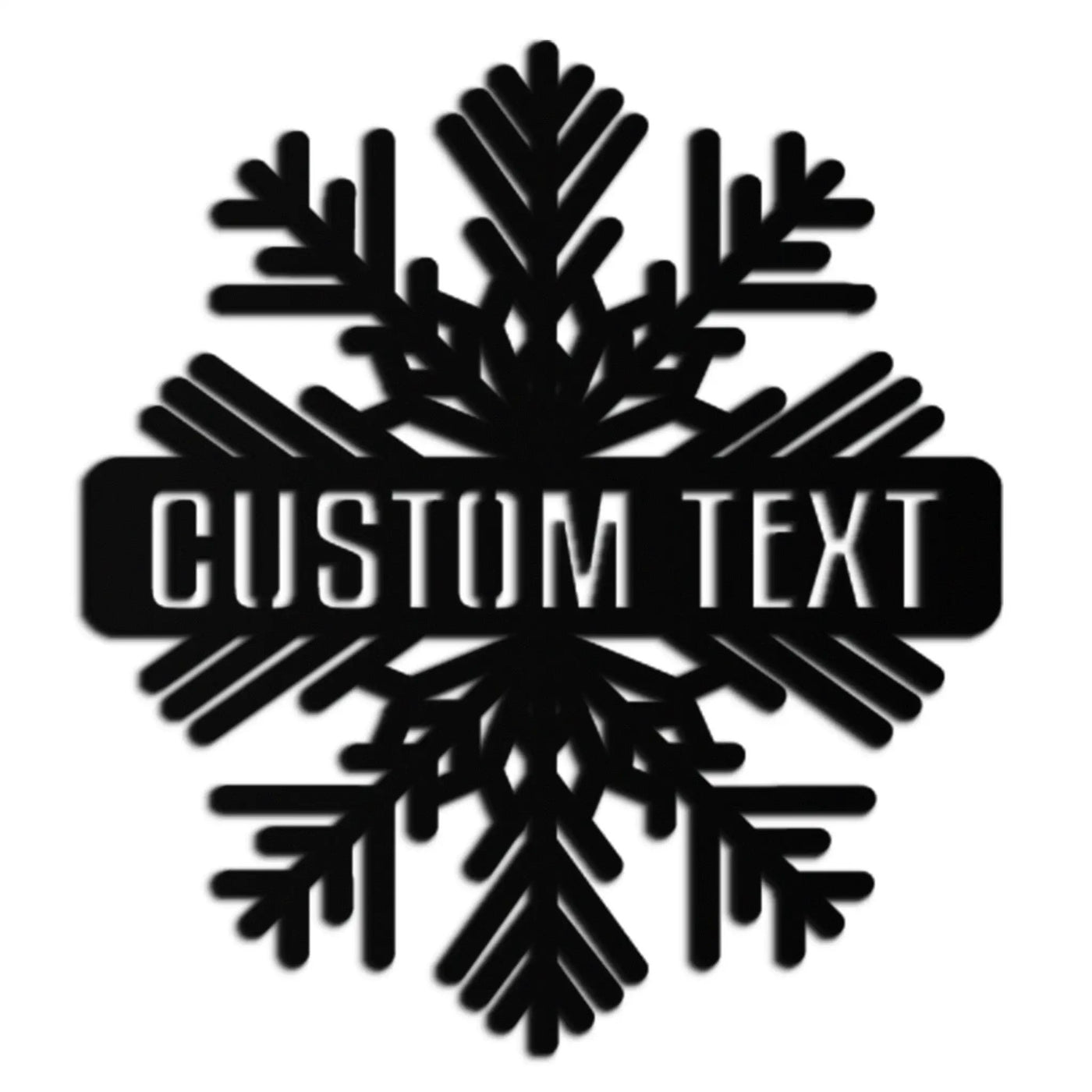 Custom Snowflake Metal Wall Art - Personalized Winter Decor- KAF297 by Enova Art