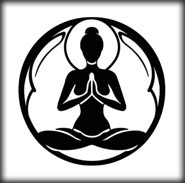 Yoga Silhouette Metal Wall Art – Meditative Zen Pose Decor for Mindful Spaces- KAF378 by Enova Art