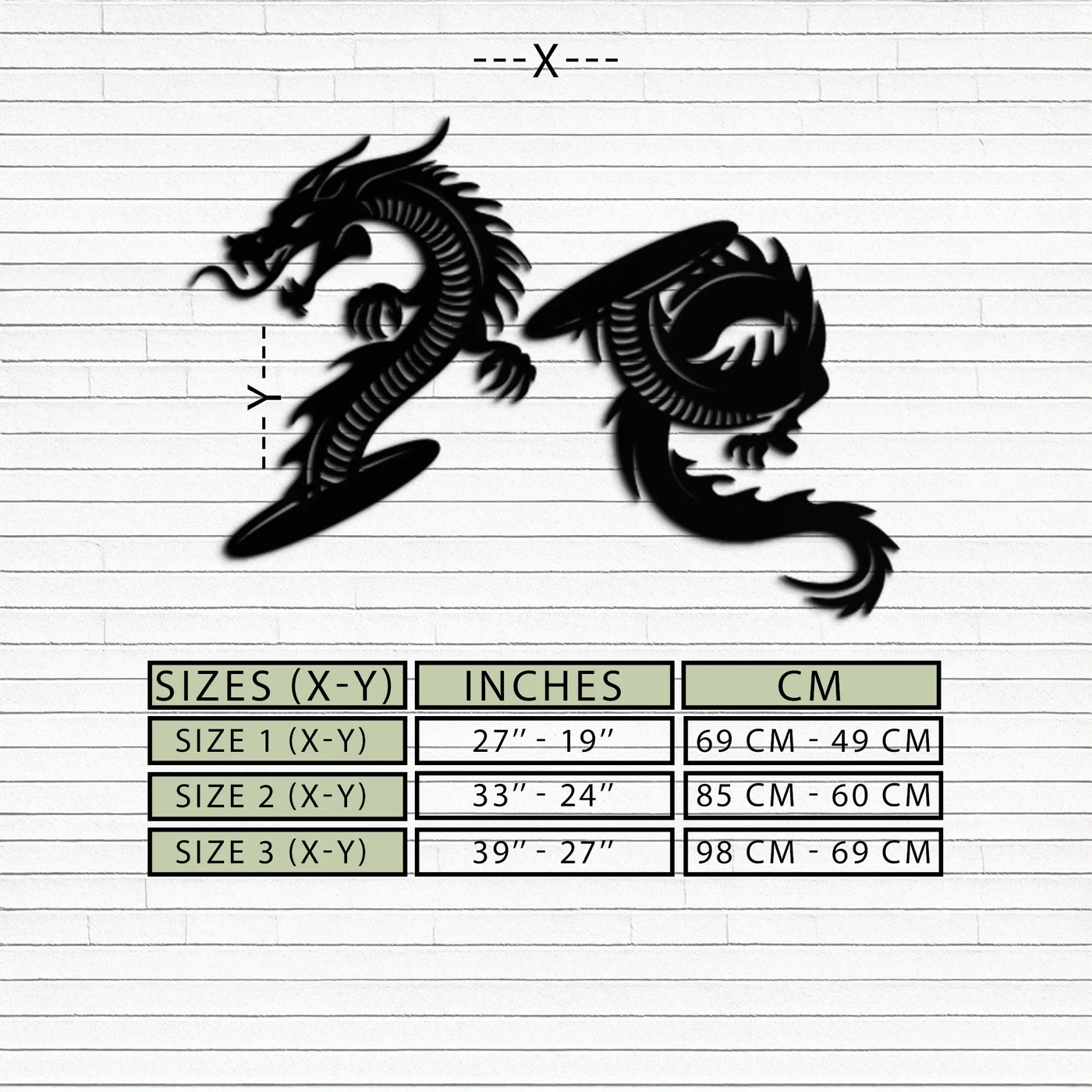 Yin Yang Dragon Duo Metal Wall Art – Eastern-Inspired Black Steel Decor for Modern, Zen and Asian-Themed Interiors- KAF464 by Enova Art
