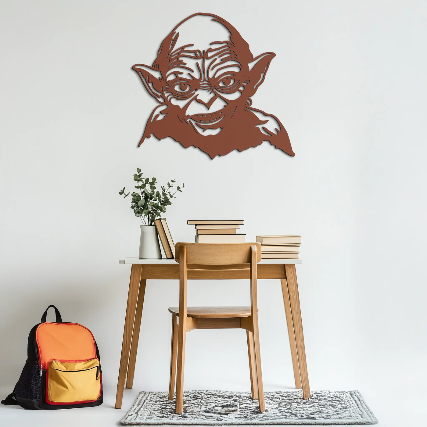 Gollum Metal Wall Art - Fantasy-Inspired Steel Silhouette for Movie Lovers - KAF467 by Enova Art
