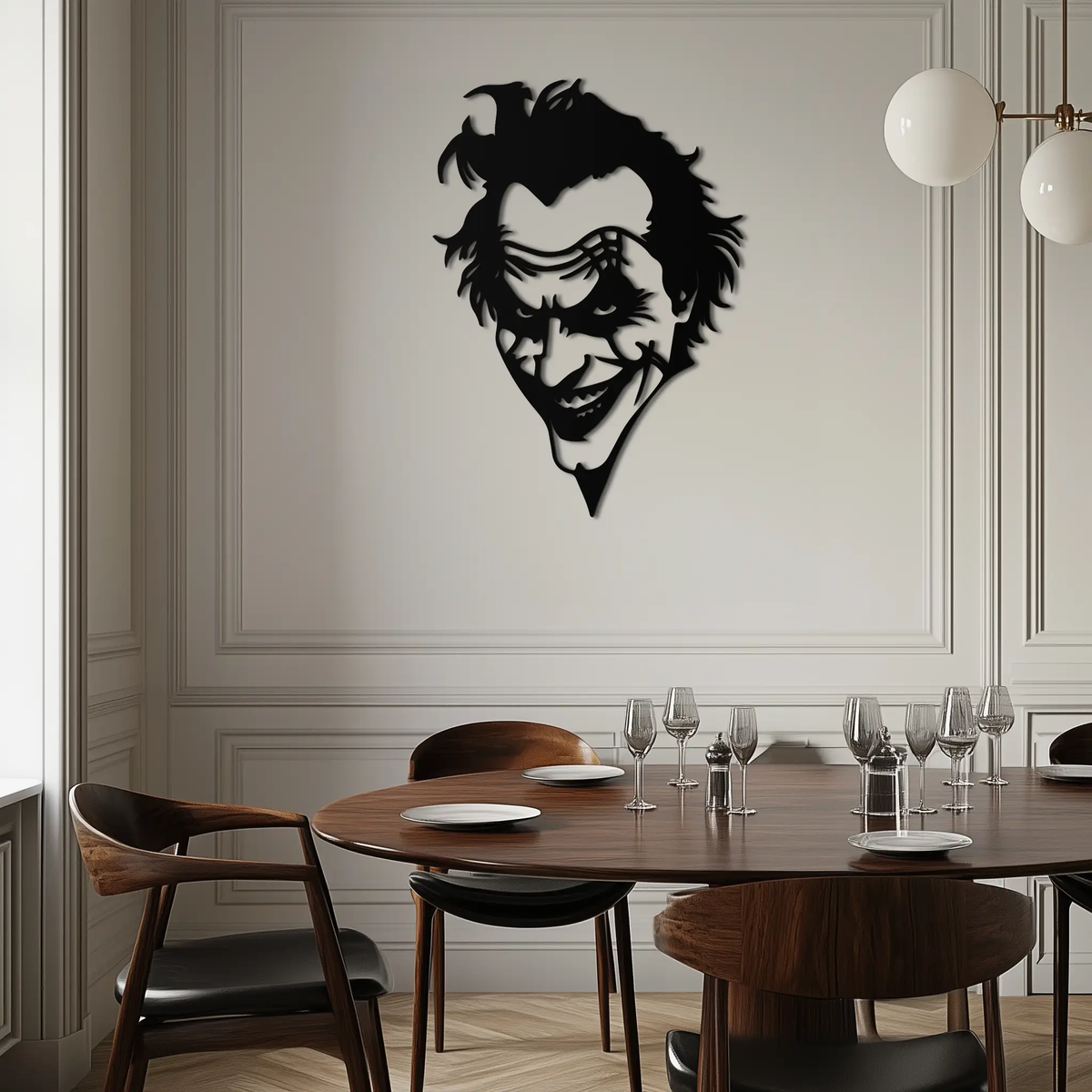 Joker Metal Wall Art - Iconic Villain Steel Silhouette for Bold Interiors - KAF469 by Enova Art