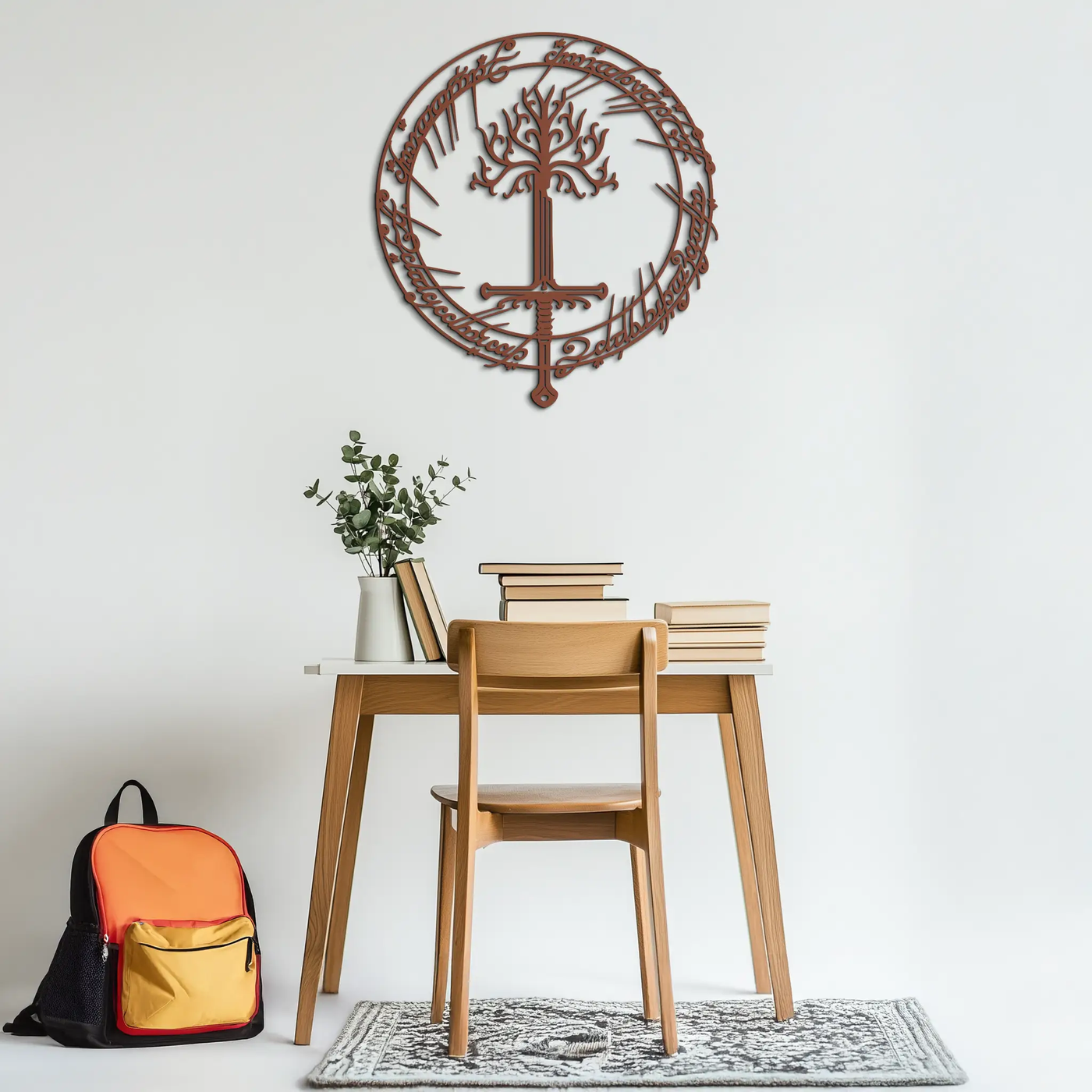 Lord of the Rings Metal Wall Art - Silhouette Fantasy Steel Decor for Home & Office- KAF485 by Enova Art