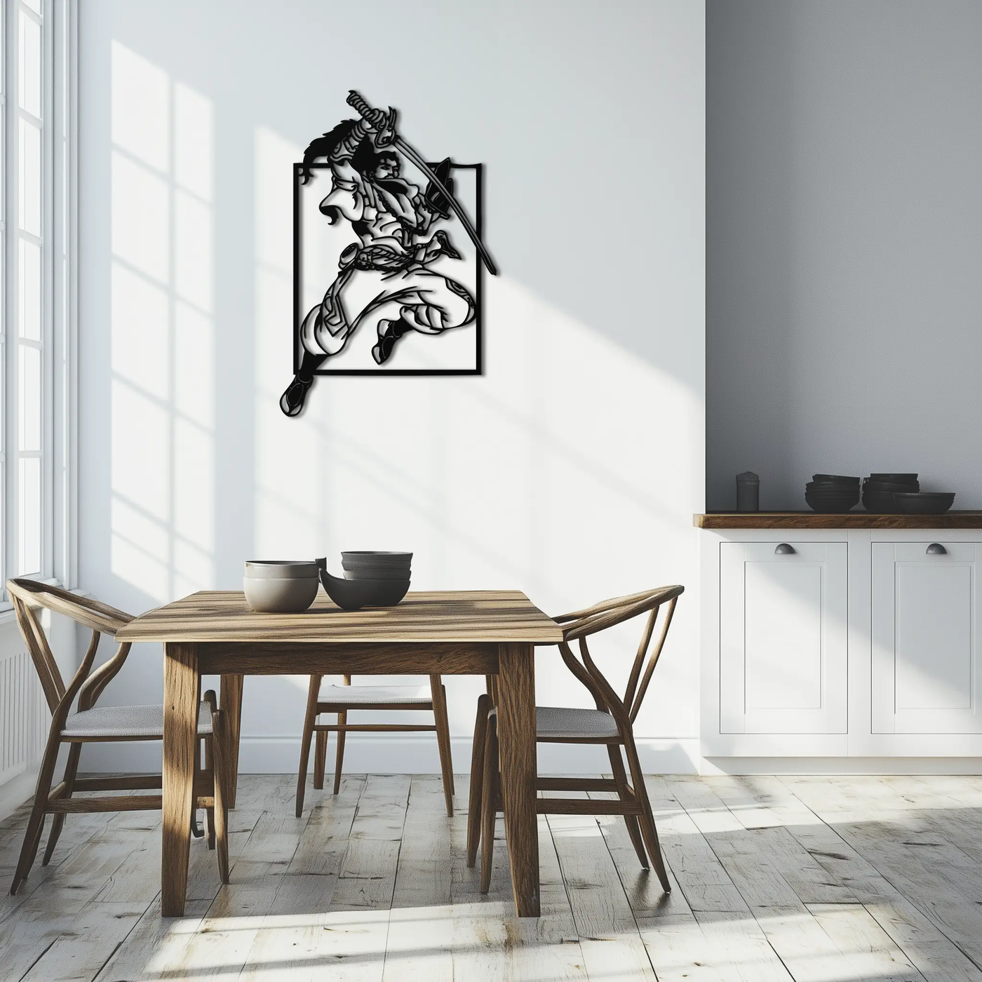 Yasuo Sword Silhouette Metal Wall Art - League of Legends-Inspired Steel Decor- KAF486 by Enova Art