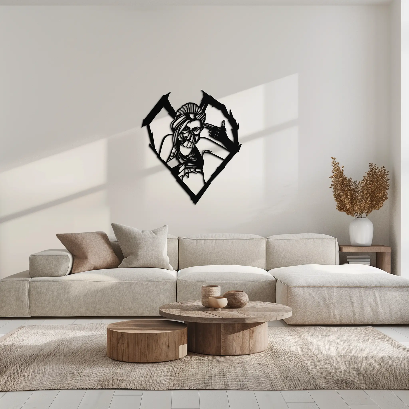 League of Legends Jinx Metal Wall Art – LOL Character Black Metal Decor- KAF560 by Enova Art