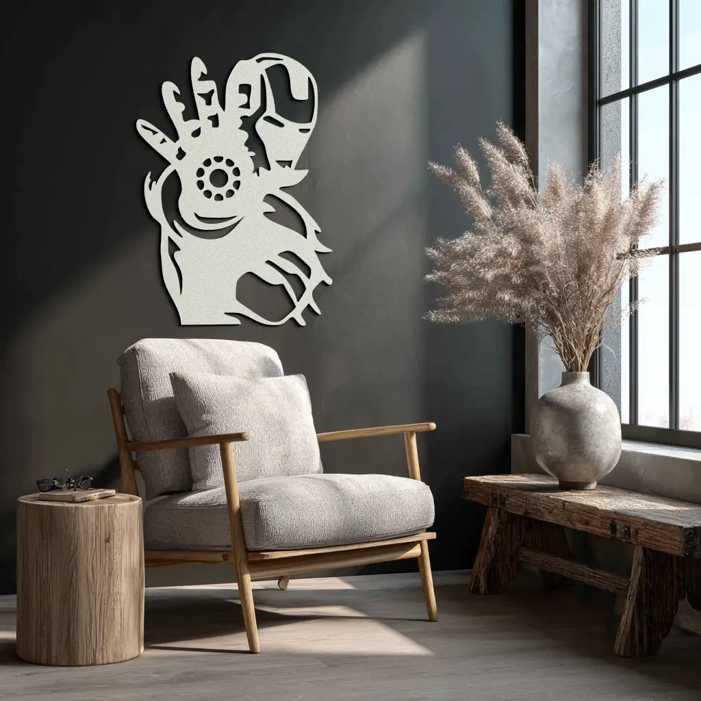 Iron Man Hand Gesture Silhouette Metal Wall Art – Superhero Home Decor- KAF573 by Enova Art
