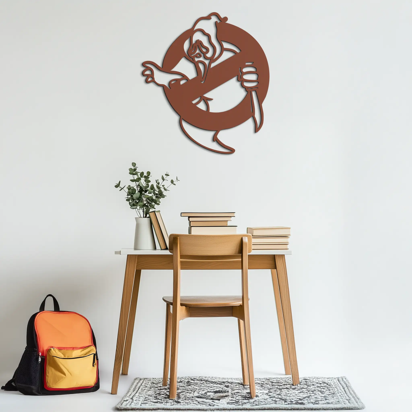 Ghost Scream Inspired Metal Wall Art – Horror Comedy Themed Home Decor Panel- KAF638 by Enova Art