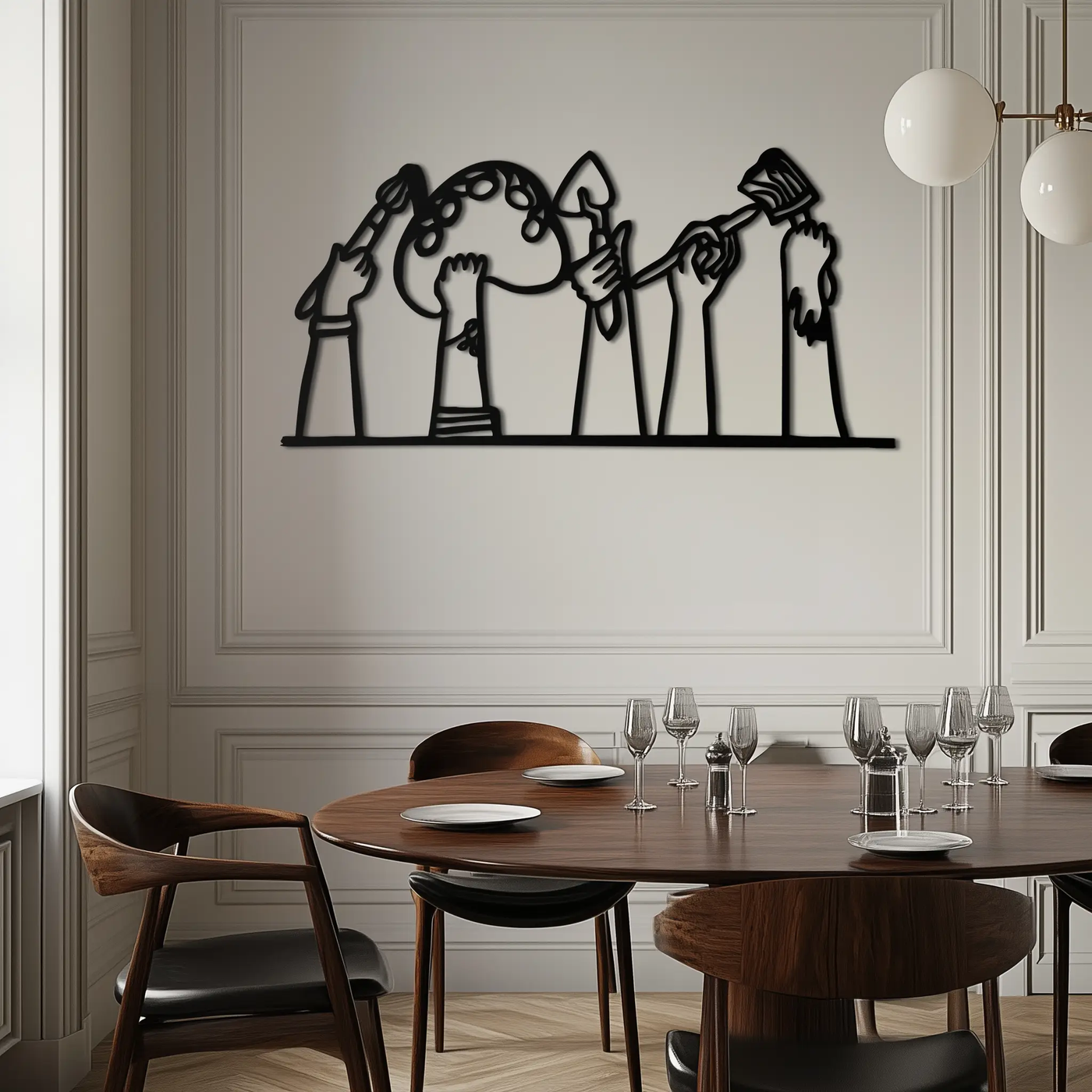 Paint Brushes Metal Wall Art – Creative Studio Decor for Artists and Art Lovers- KAF652 by Enova Art