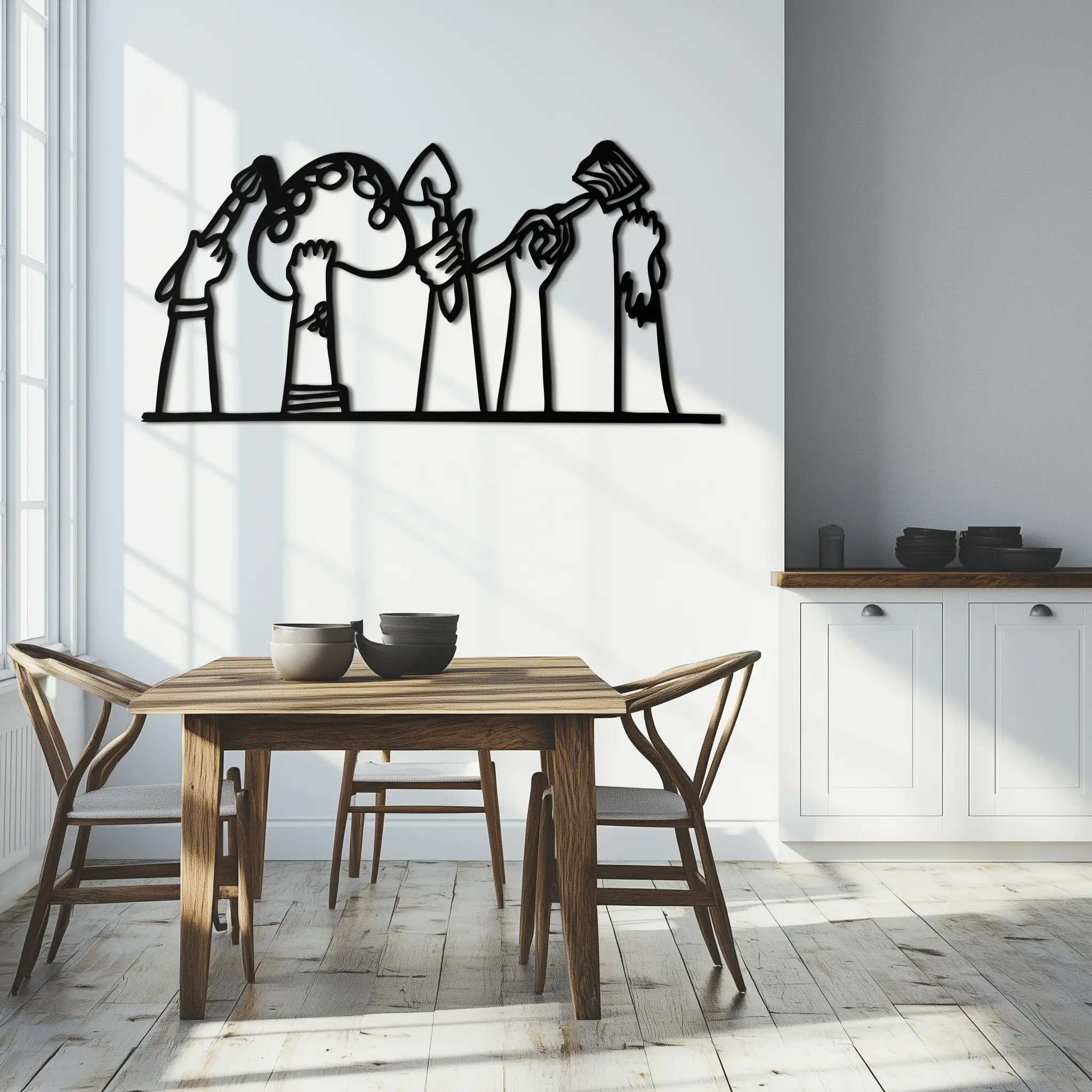 Paint Brushes Metal Wall Art – Creative Studio Decor for Artists and Art Lovers- KAF652 by Enova Art