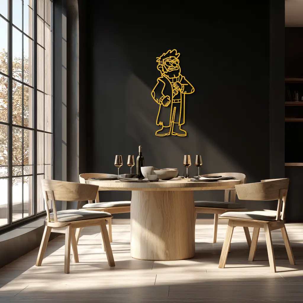 Stanford Pines Metal Wall Art – Gravity Falls-Inspired Silhouette for Fans- KAF664 by Enova Art